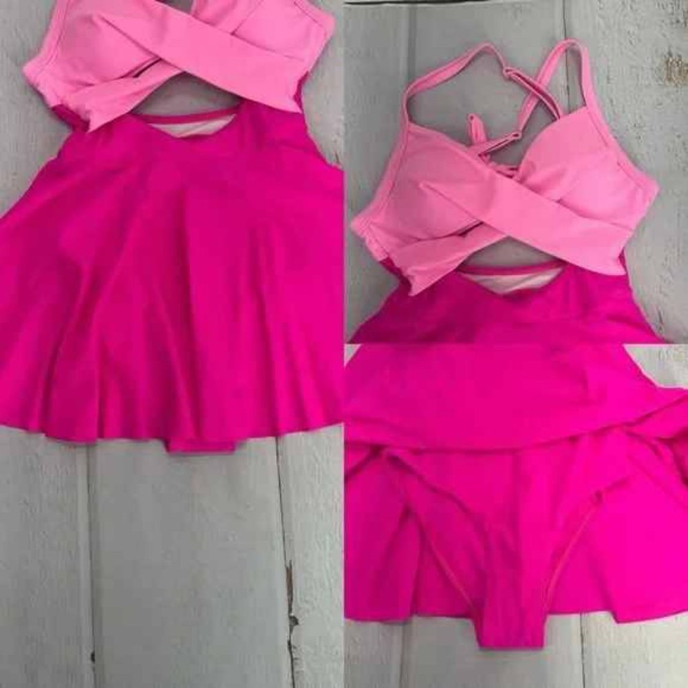 Pink swim dress bikini beach - Picture 6 of 13